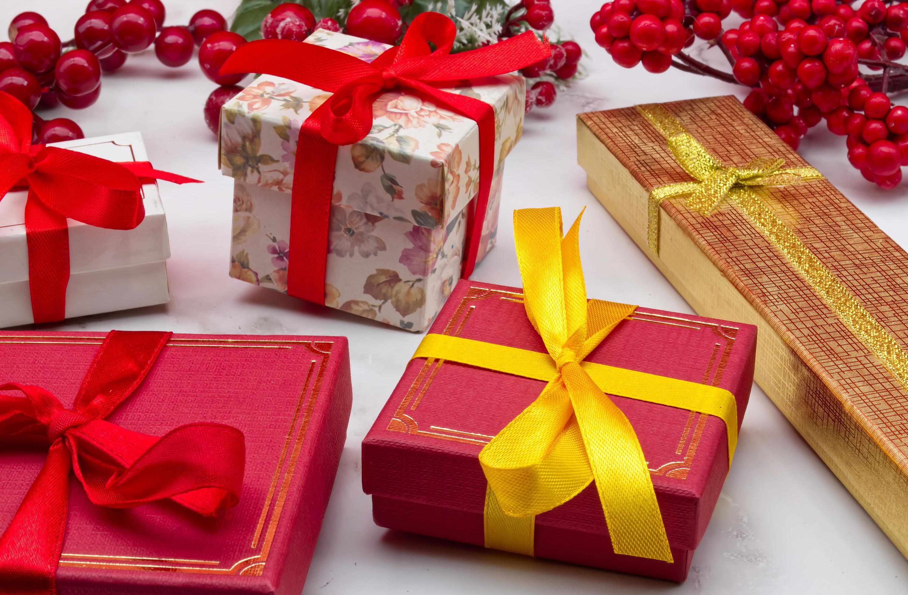 Beautifully wrapped gifts