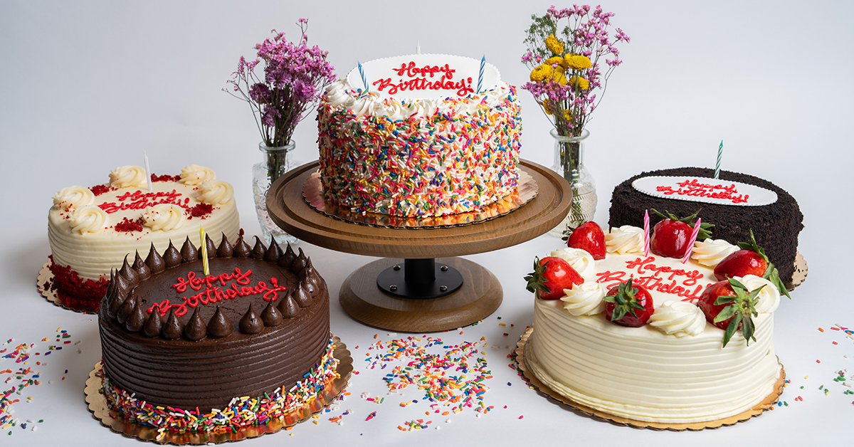 Decorated celebration cake